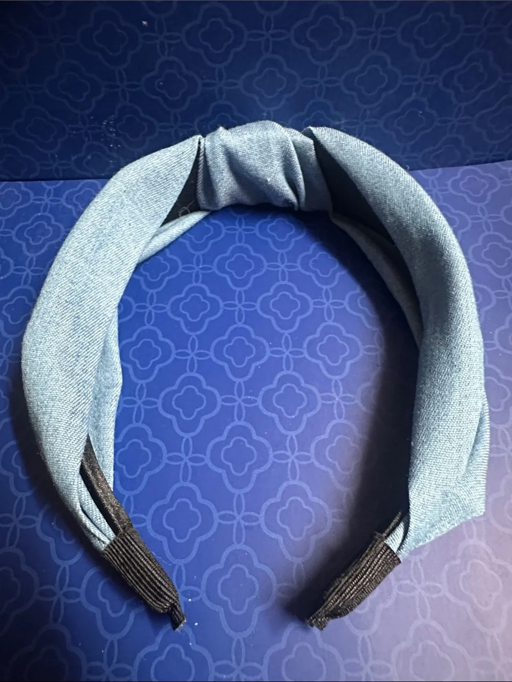 Denim Twisted Fabric Headband